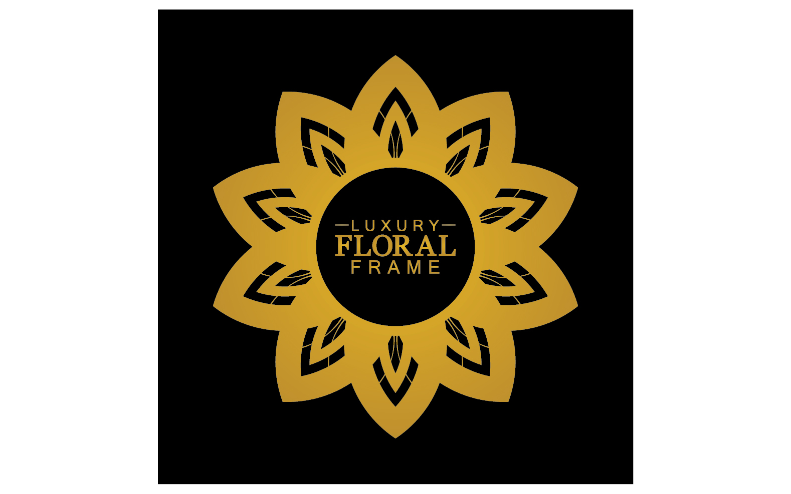 Mandala flower ornament template logo vector v6