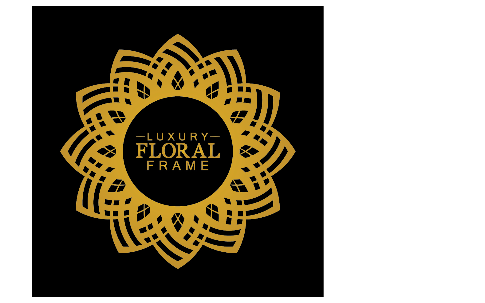 Mandala flower ornament template logo vector v1