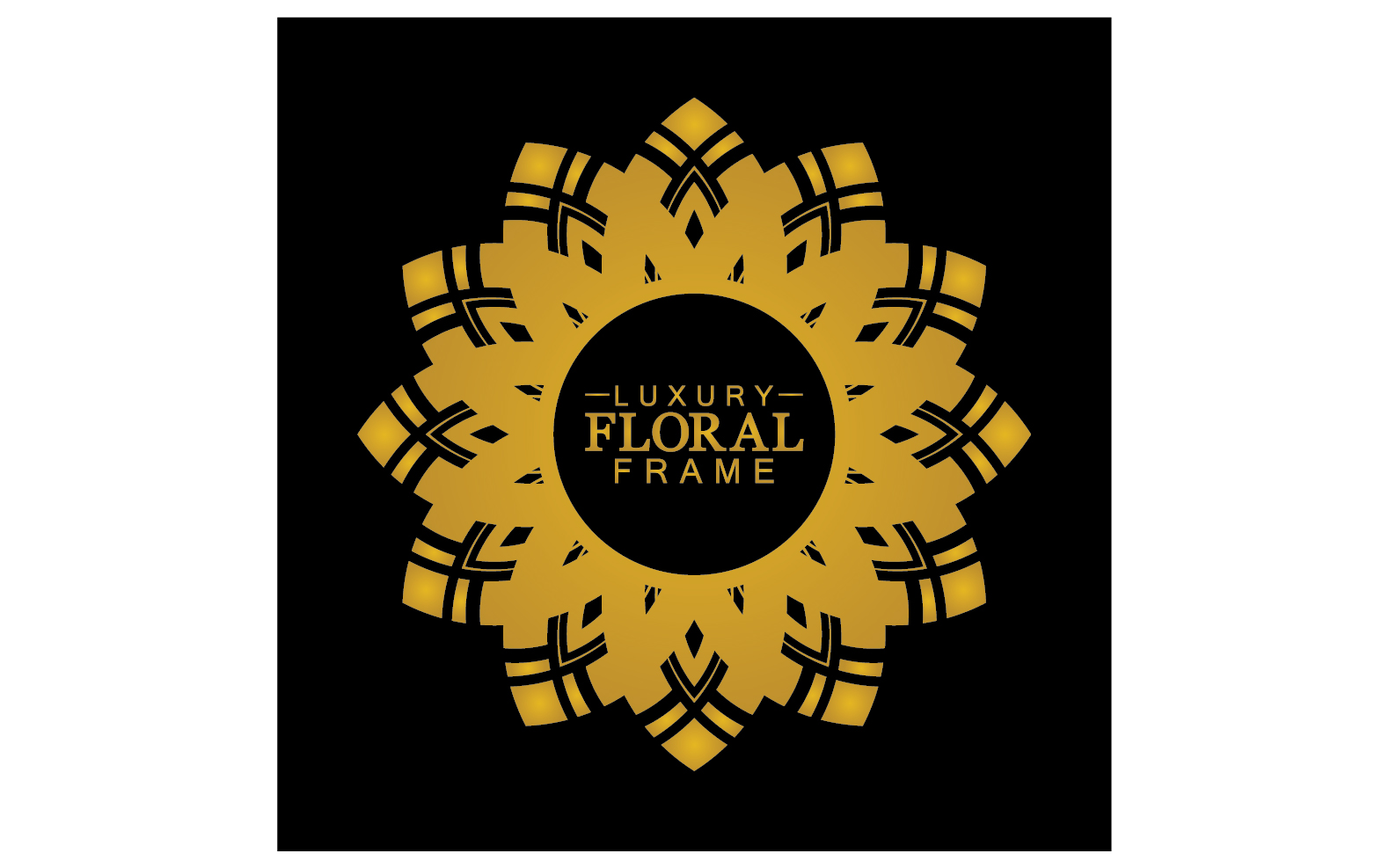Mandala flower ornament template logo vector v12