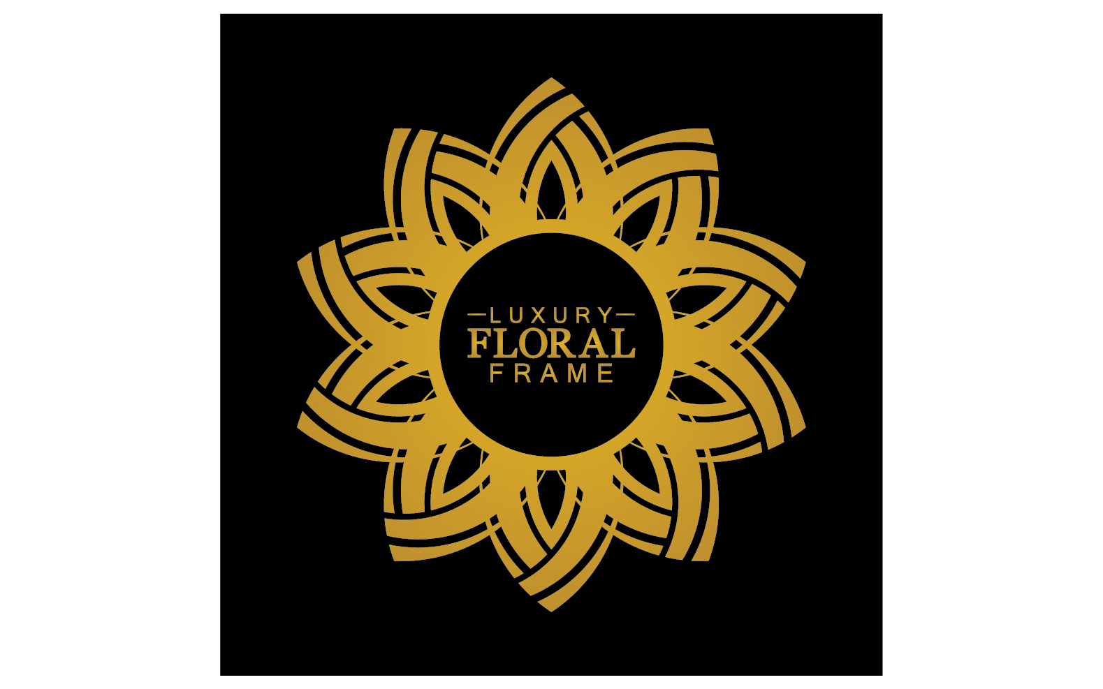Mandala flower ornament template logo vector v11