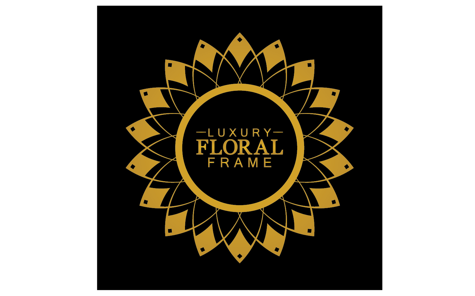 Mandala flower ornament template logo vector v18
