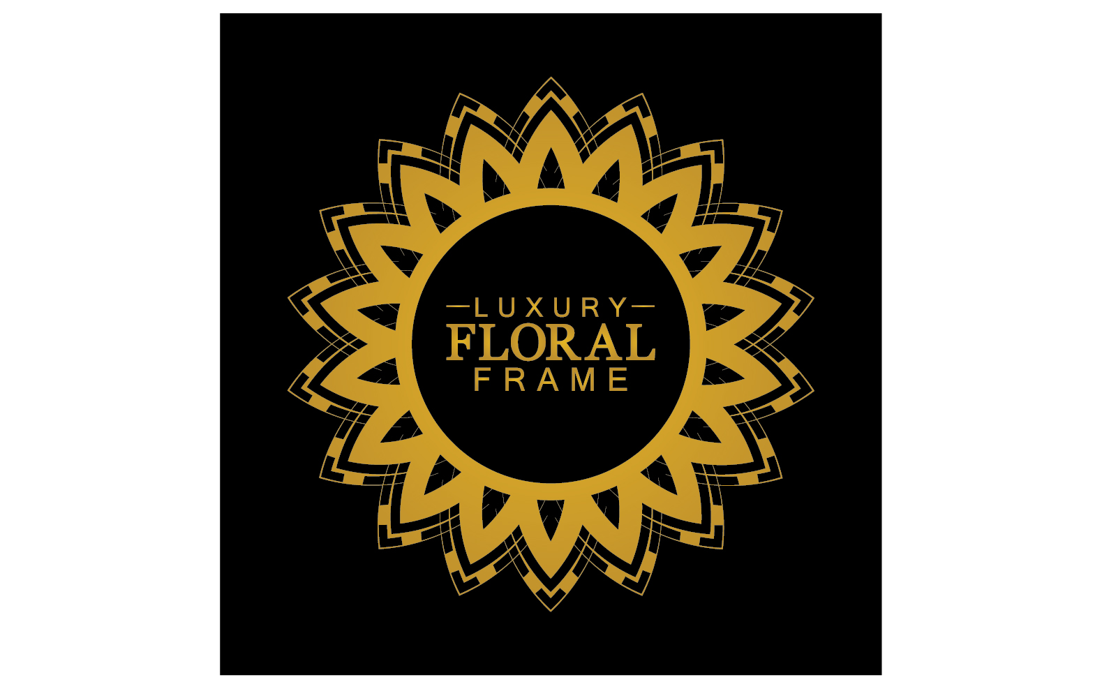 Mandala flower ornament template logo vector v21