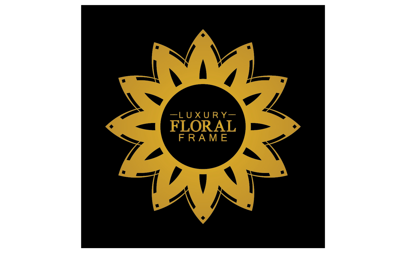 Mandala flower ornament template logo vector v16
