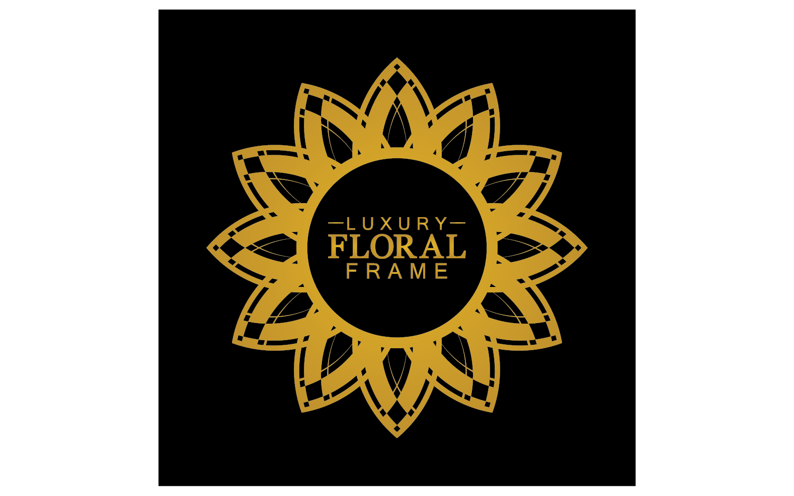 Mandala flower ornament template logo vector v22