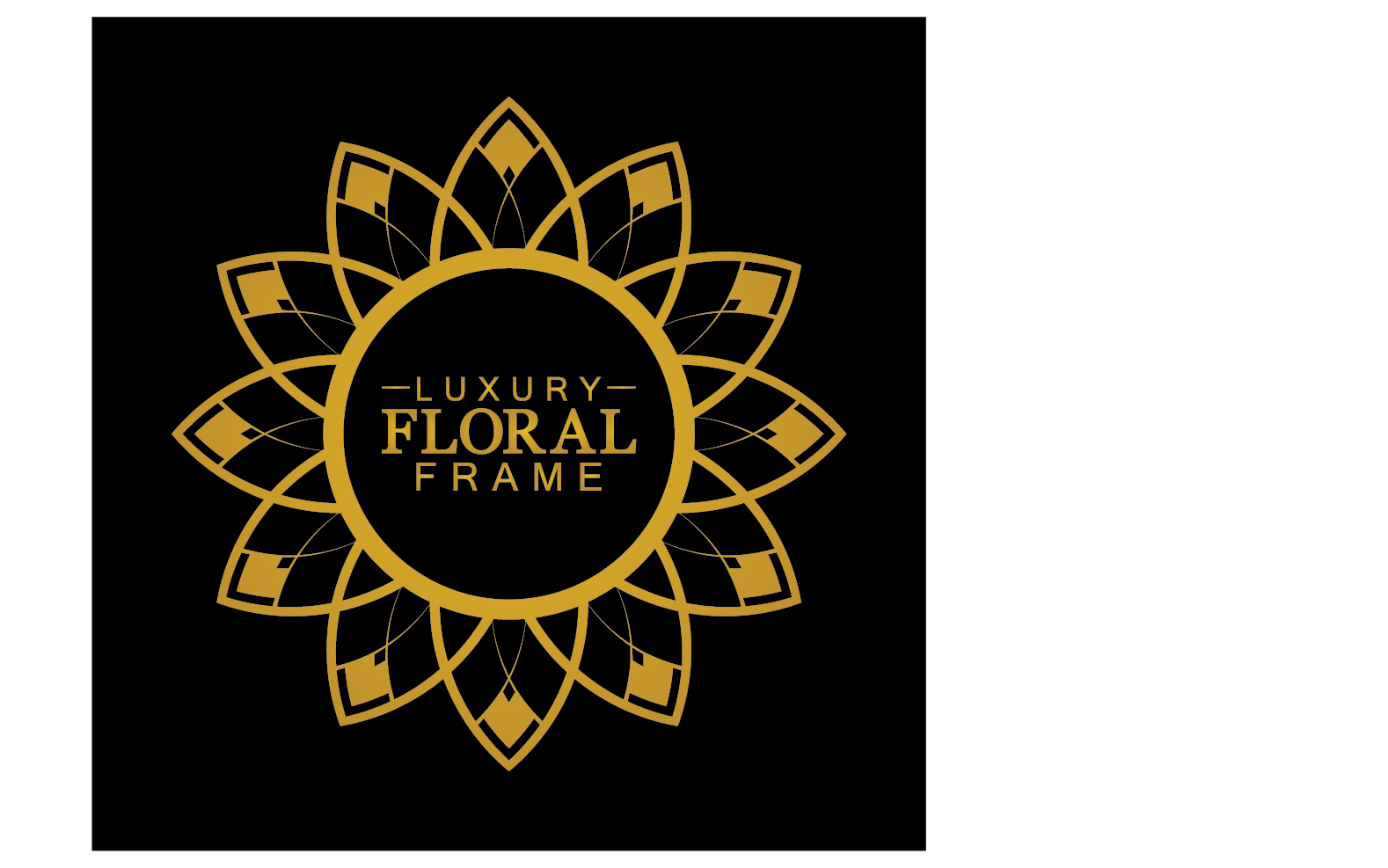 Mandala flower ornament template logo vector v25