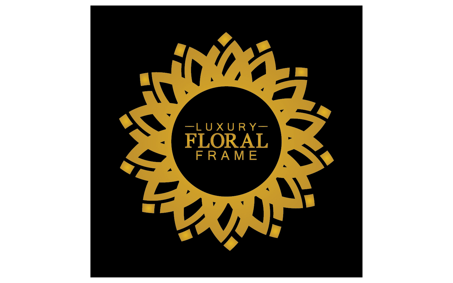Mandala flower ornament template logo vector v27