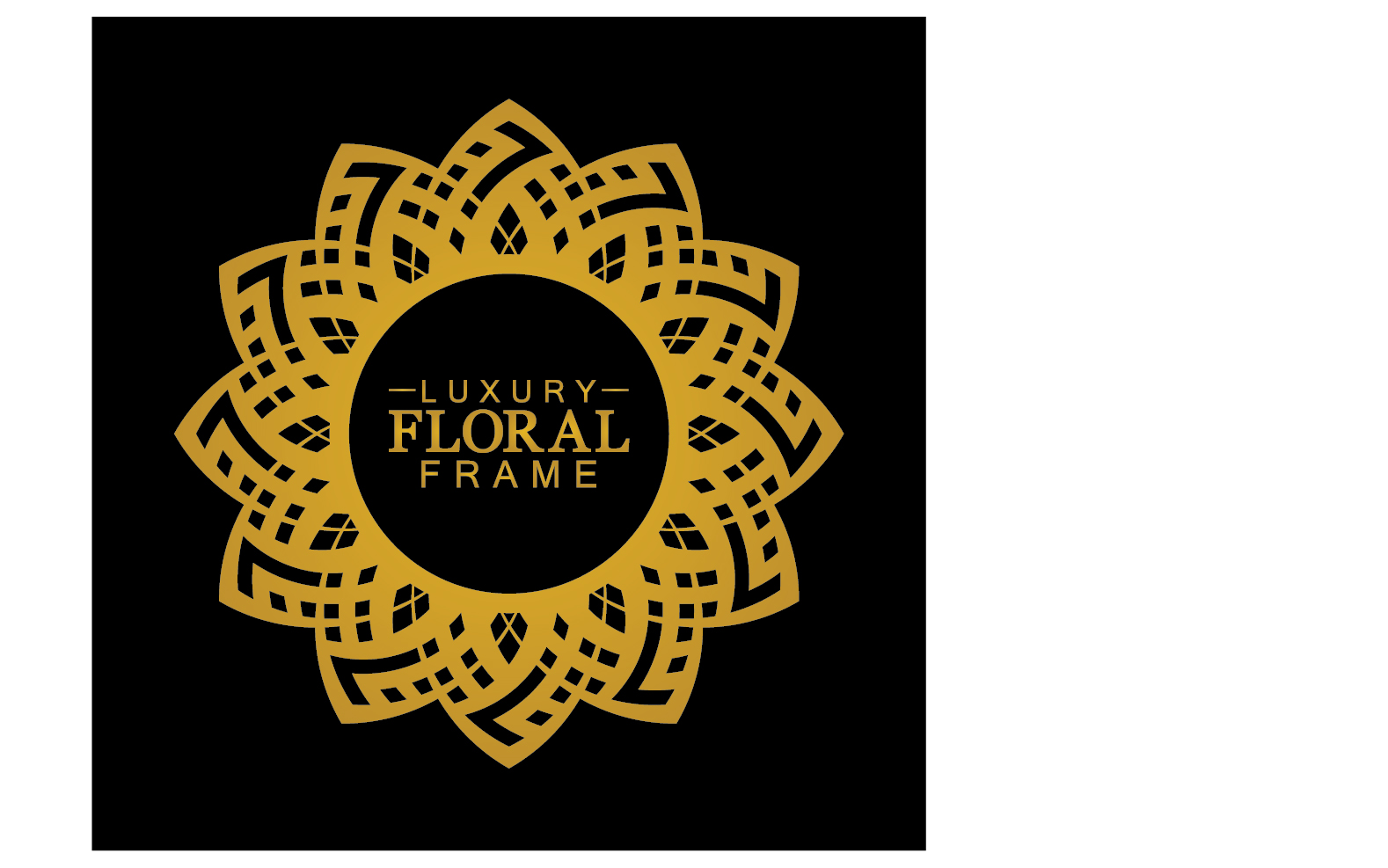 Mandala flower ornament template logo vector v17