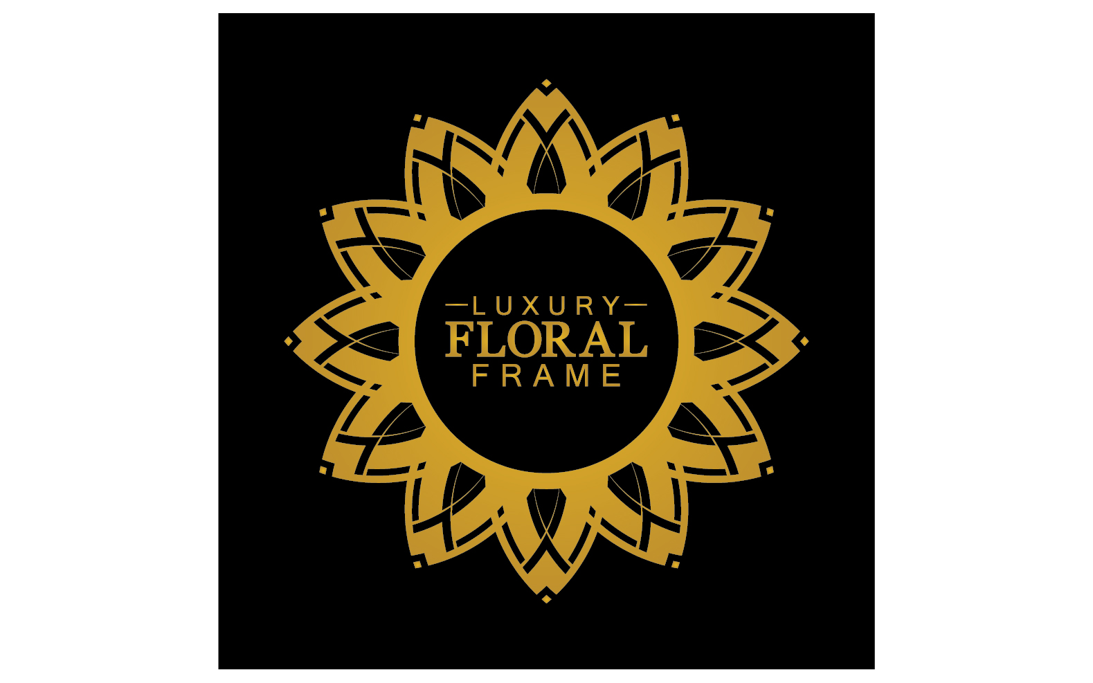 Mandala flower ornament template logo vector v24