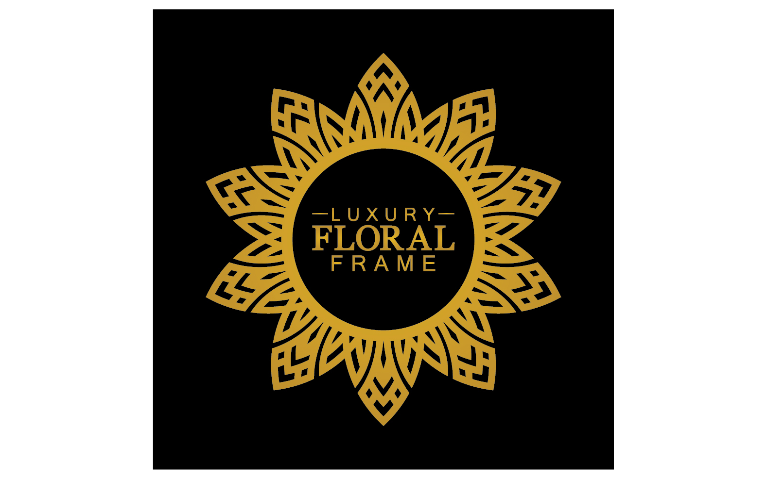 Mandala flower ornament template logo vector v31