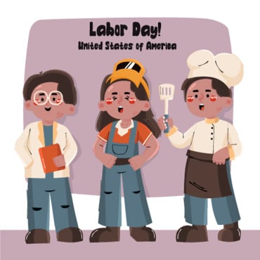 Labor Day Illustrations Templates 354034