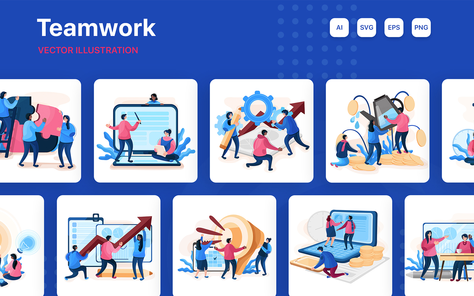 M200_ Teamwork Illustrations