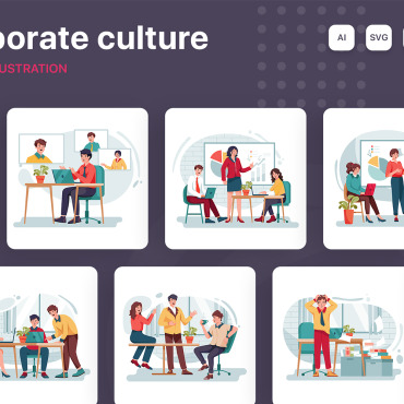 Group Consultant Illustrations Templates 354051