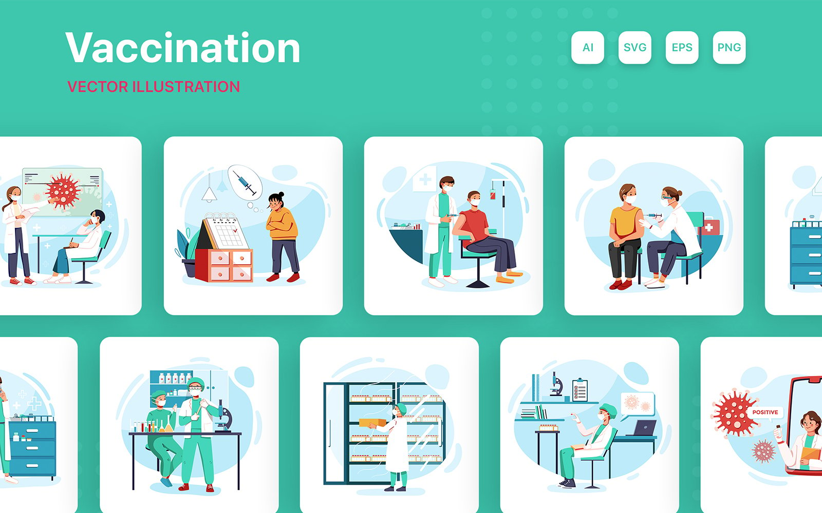 M223_ Vaccination Illustration Pack