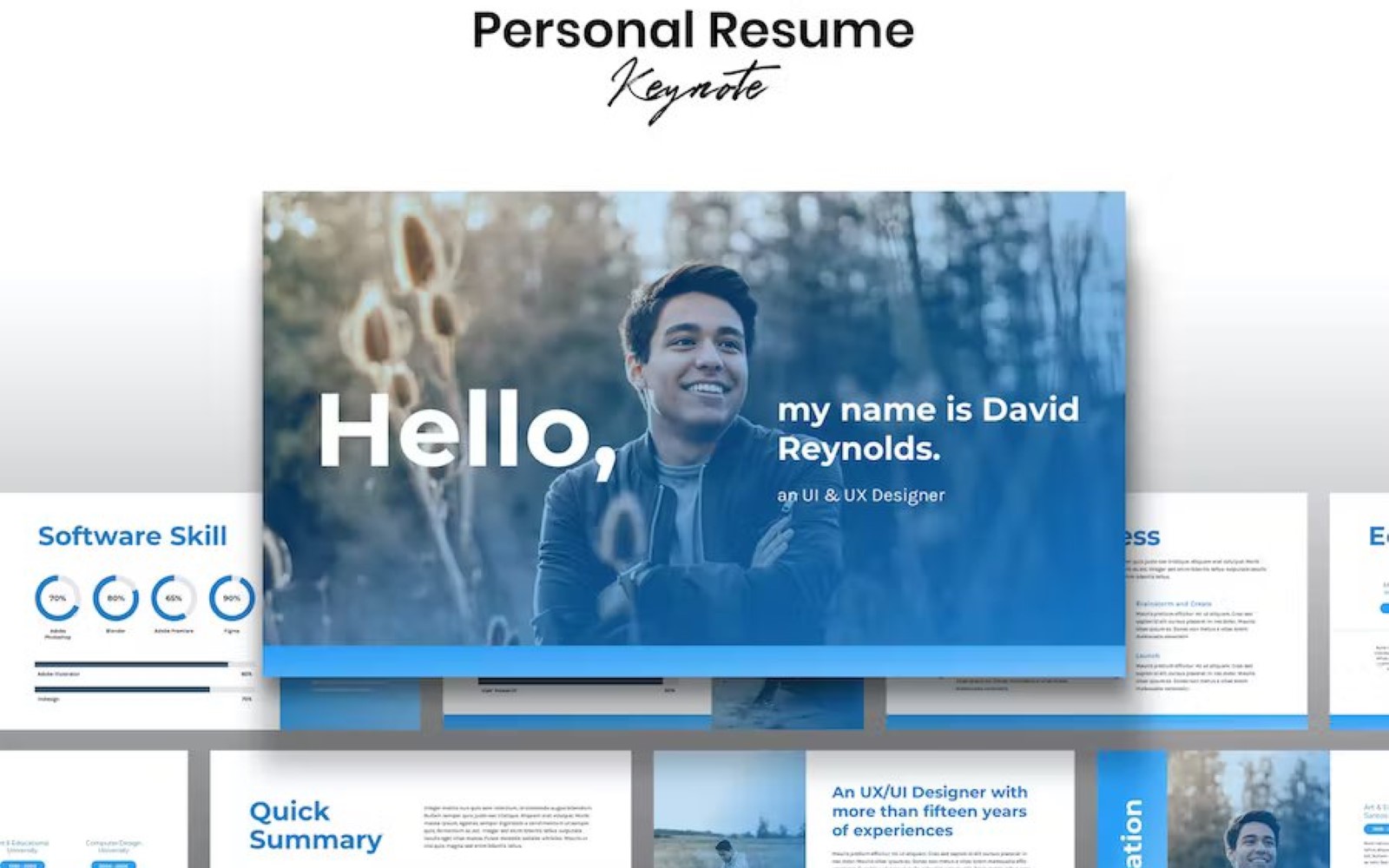 Personal Resume - Template Keynote