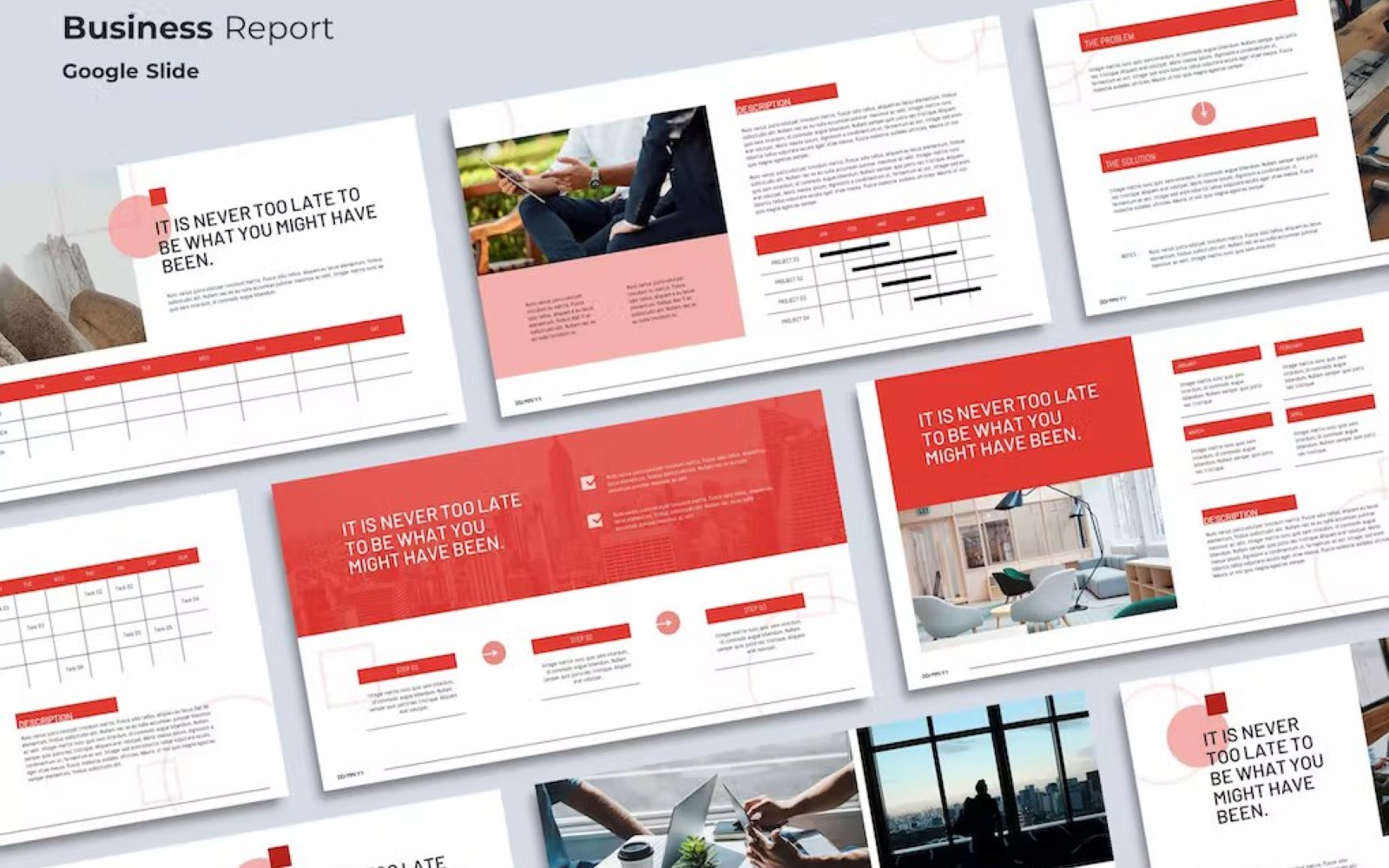 Planen - Business Report Google Slides