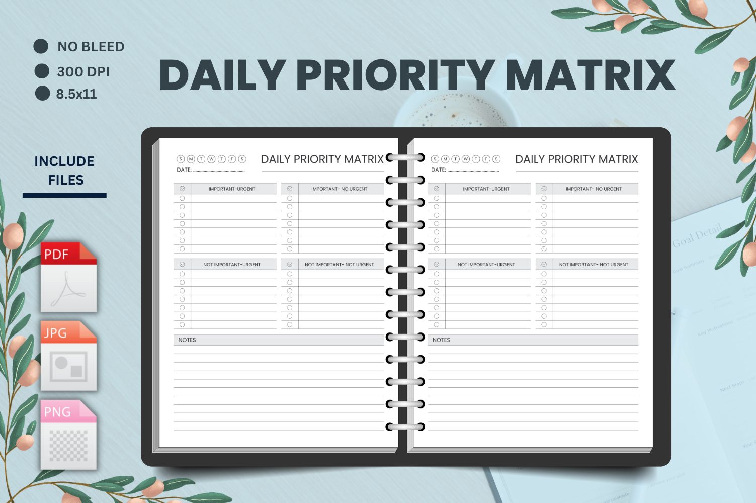 Task Priority Matrix Daily Planner,