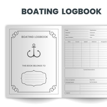 Boat Logbook Planners 354350