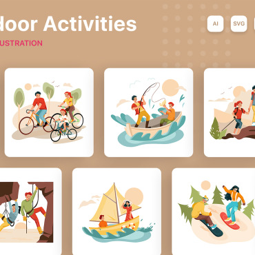 Lifestyle Outdoor Illustrations Templates 354412