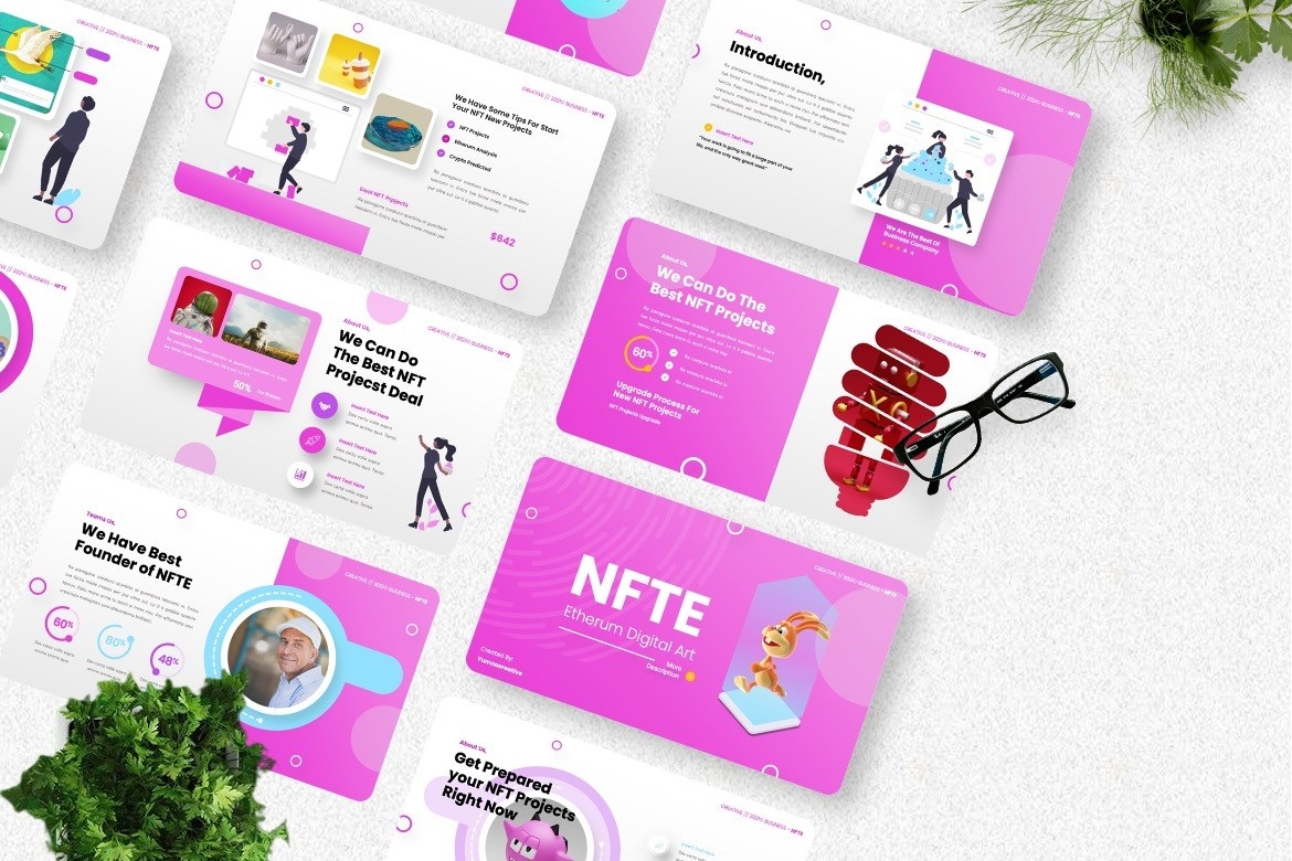 NFTE - Etherum Art Googleslide Templates