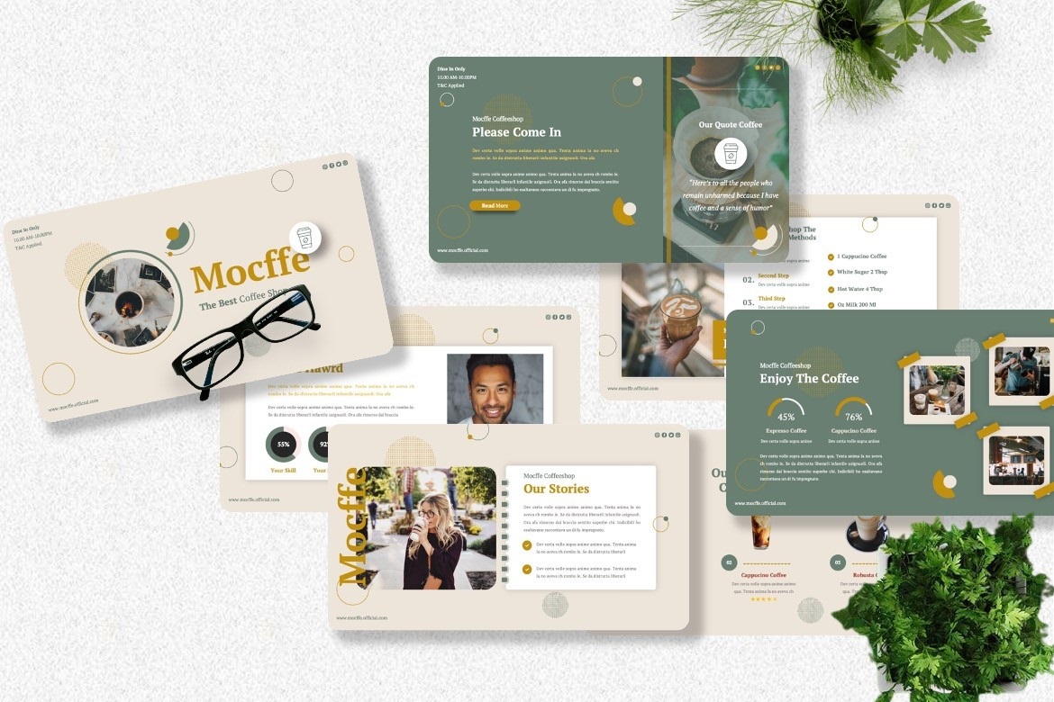 Mocffe - Coffee Shop Googleslide Template