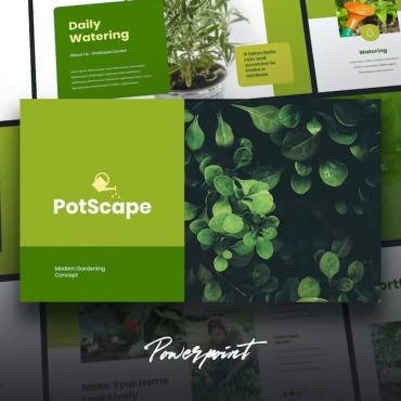 Botanic Green PowerPoint Templates 354508