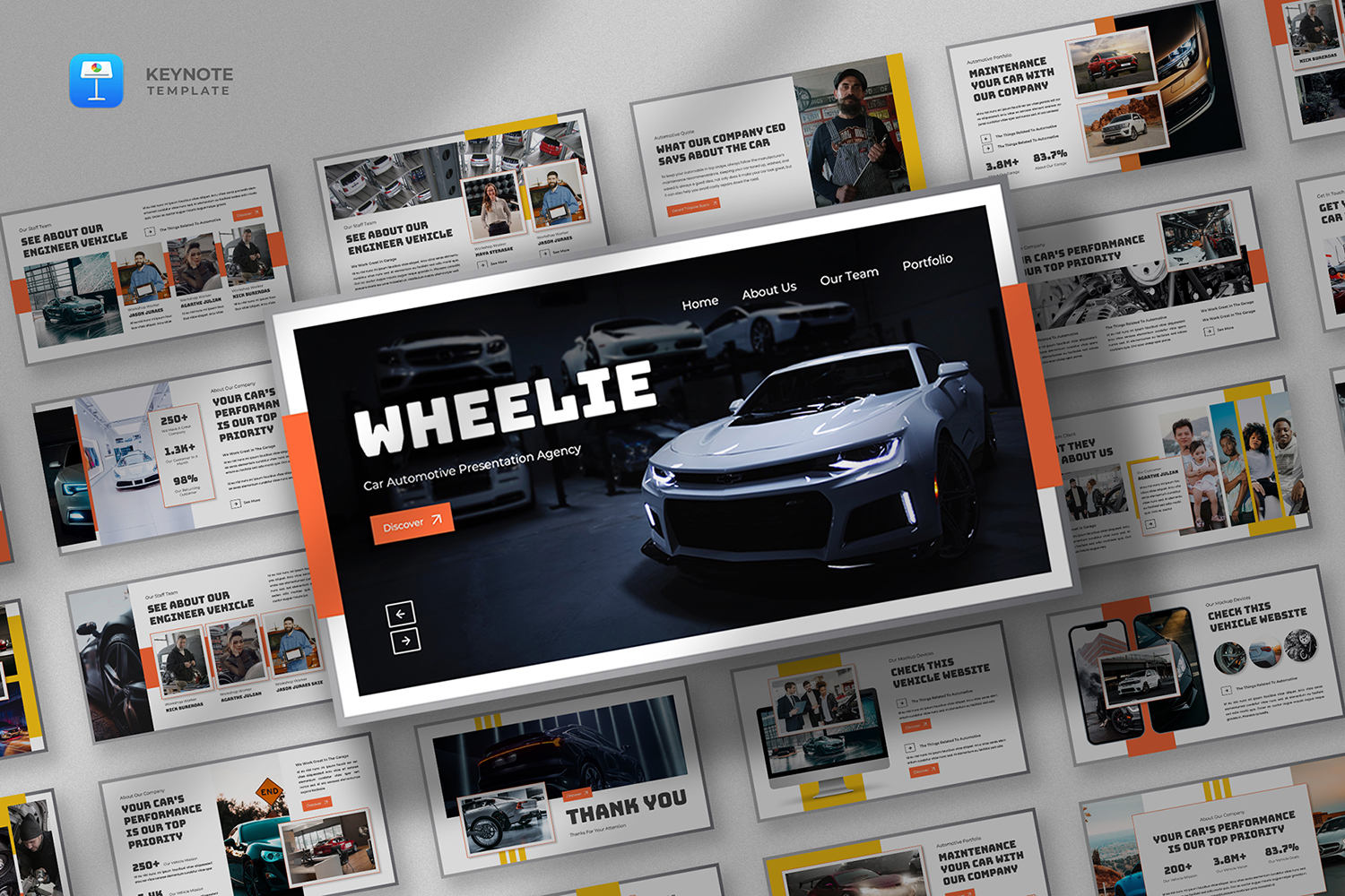 Wheelie - Car Automobile Keynote Template