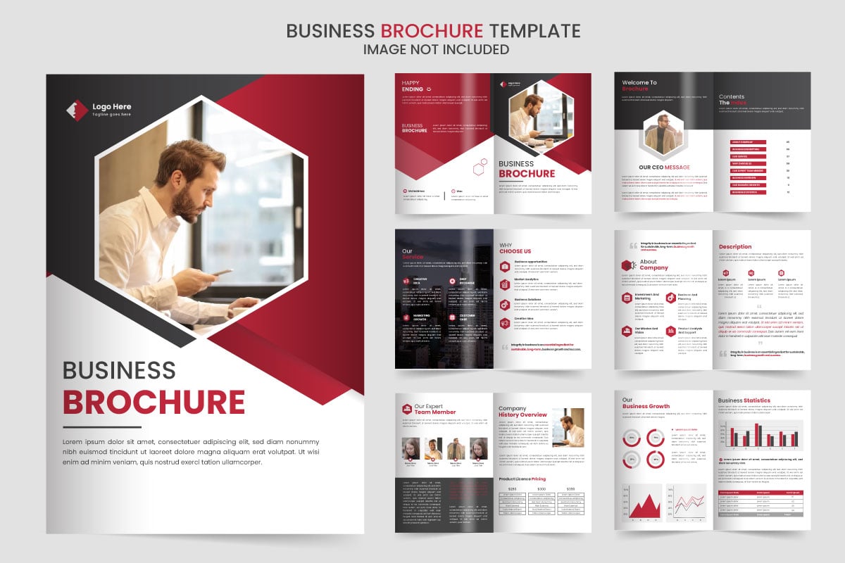 Vector company profile brochure design Brochure creative design Multipurpose template with cover