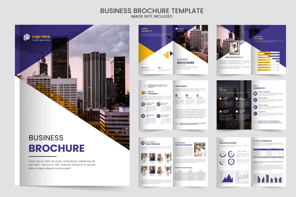 company profile brochure design Brochure creative design Multipurpose template with cover concept