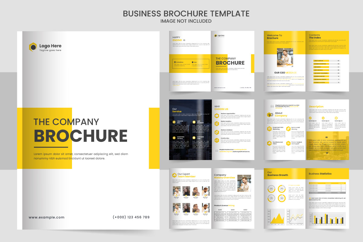 company profile brochure design Brochure  design Multipurpose template with cover
