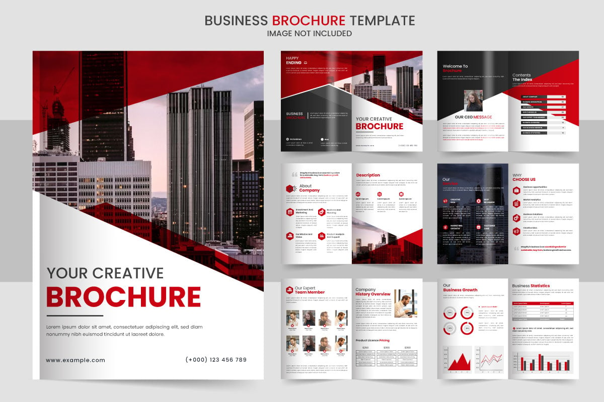 company profile brochure design Brochure creative design Multipurpose template with  brochure cover