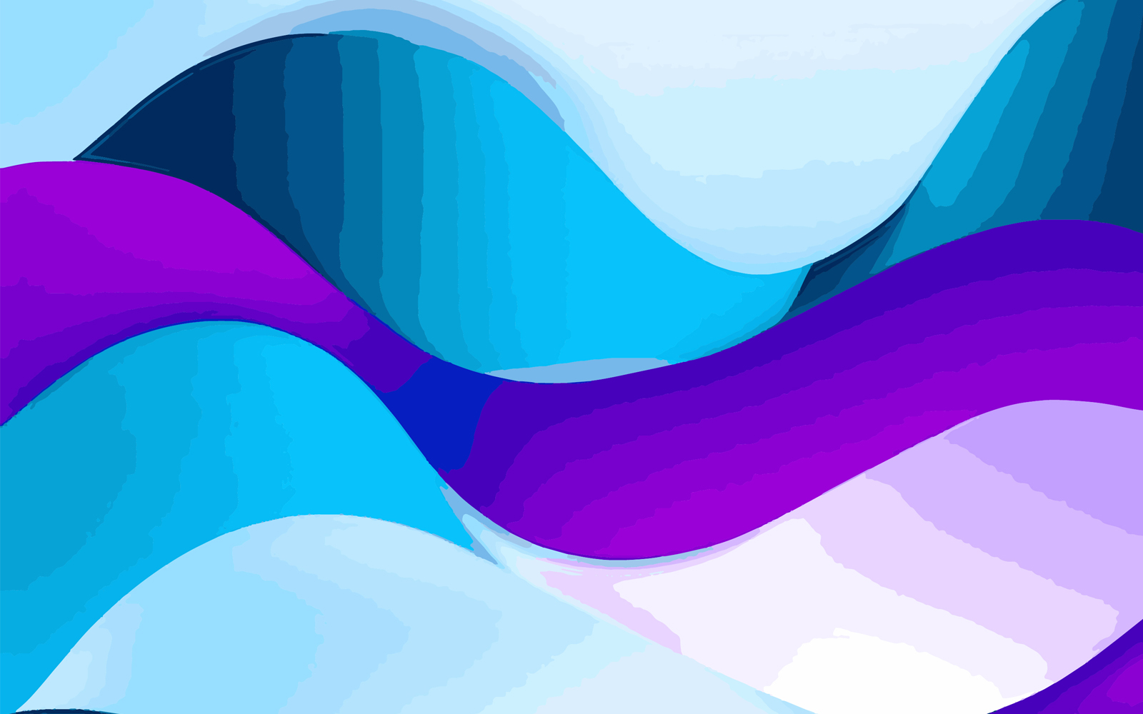 Abstract blue and purple liquid wavy shapes