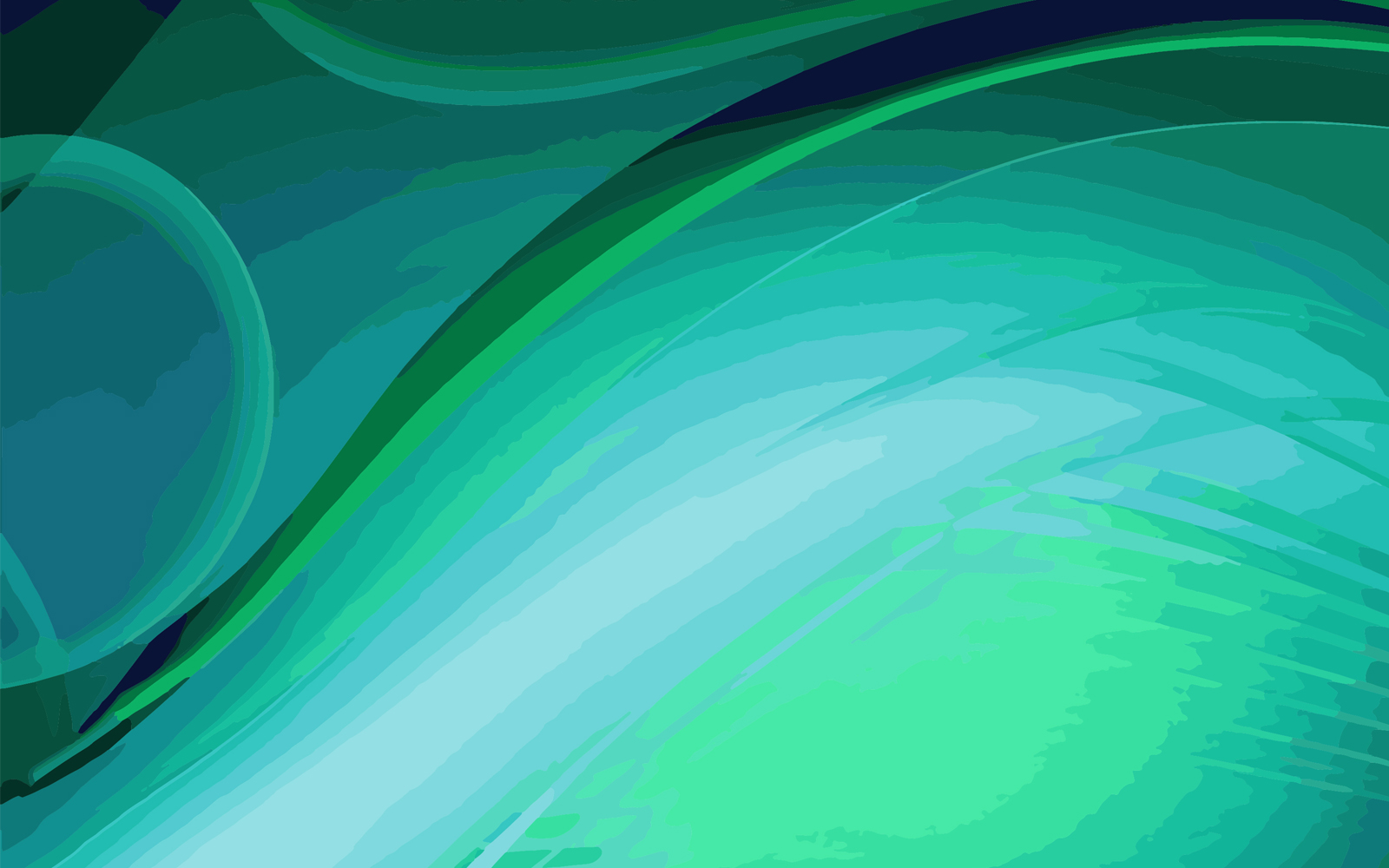 Digital technology green blue geometric curve abstract