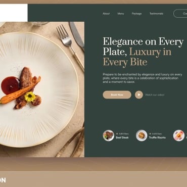 Dining Restaurant UI Elements 354756