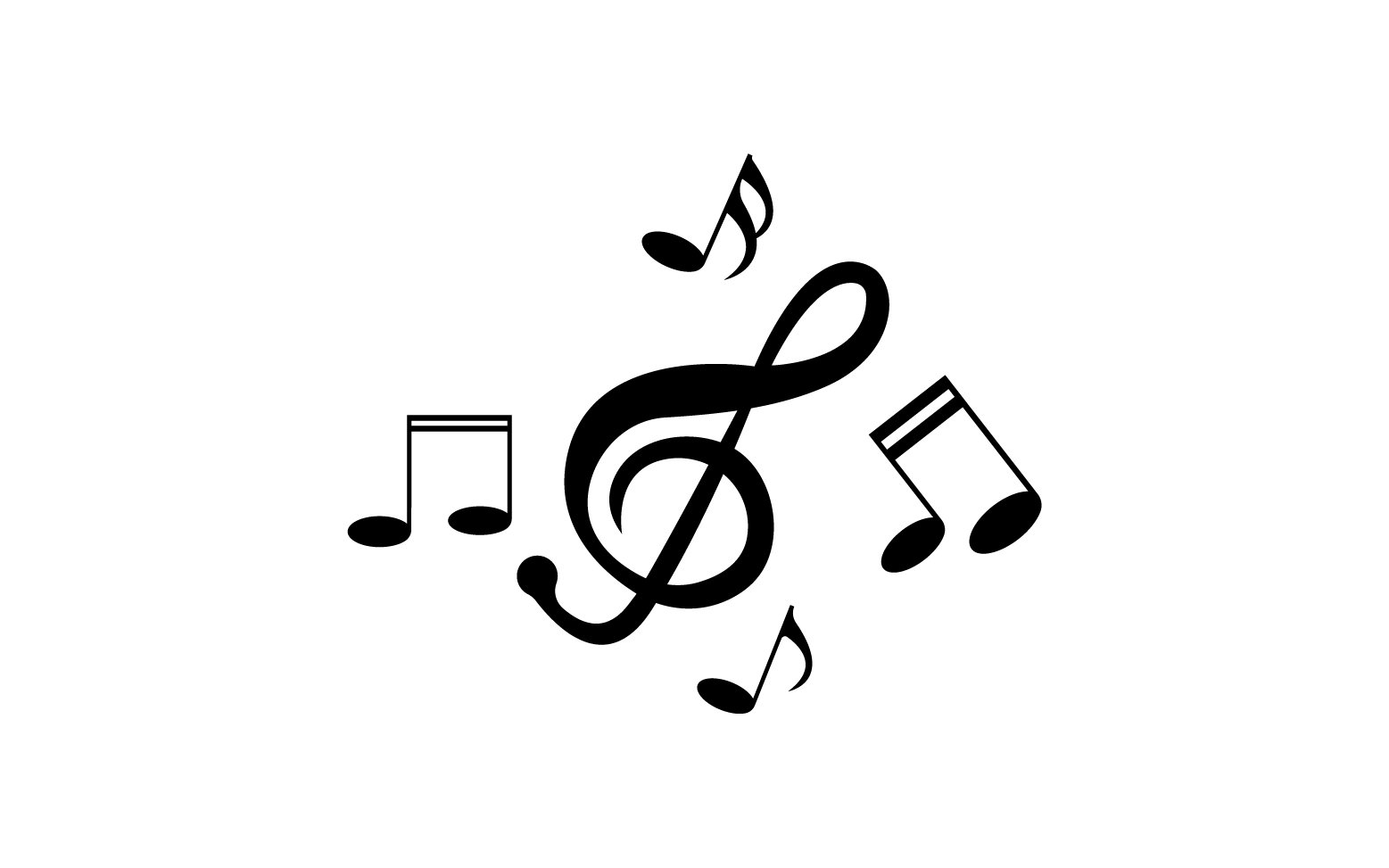 Music Player note vector logo icon v3
