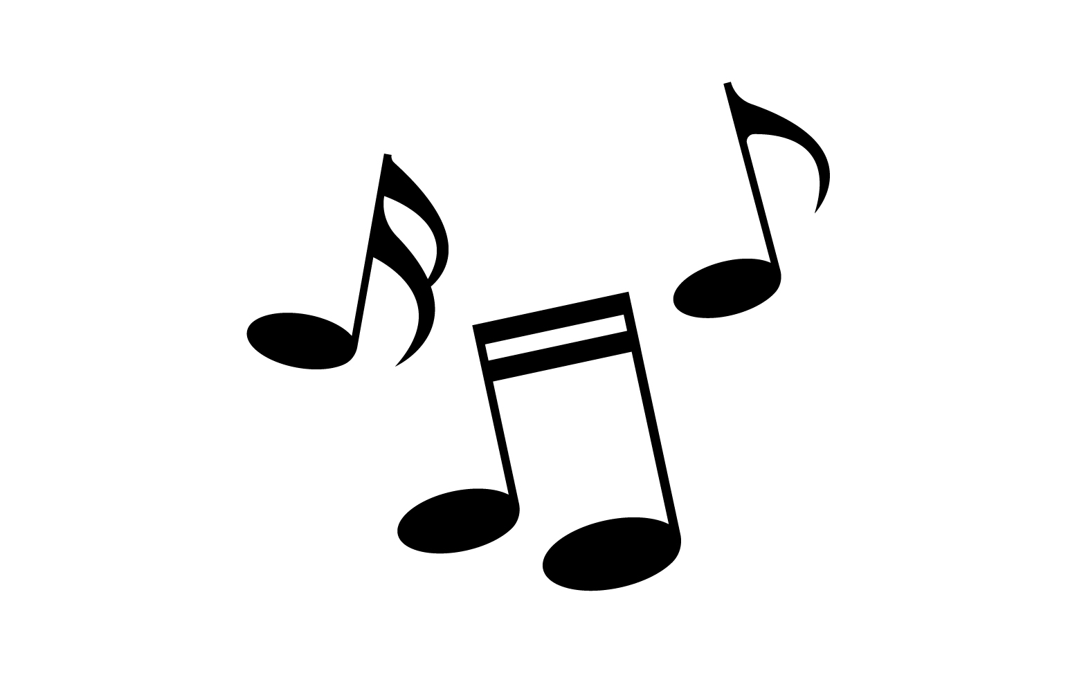 Music Player note vector logo icon v6