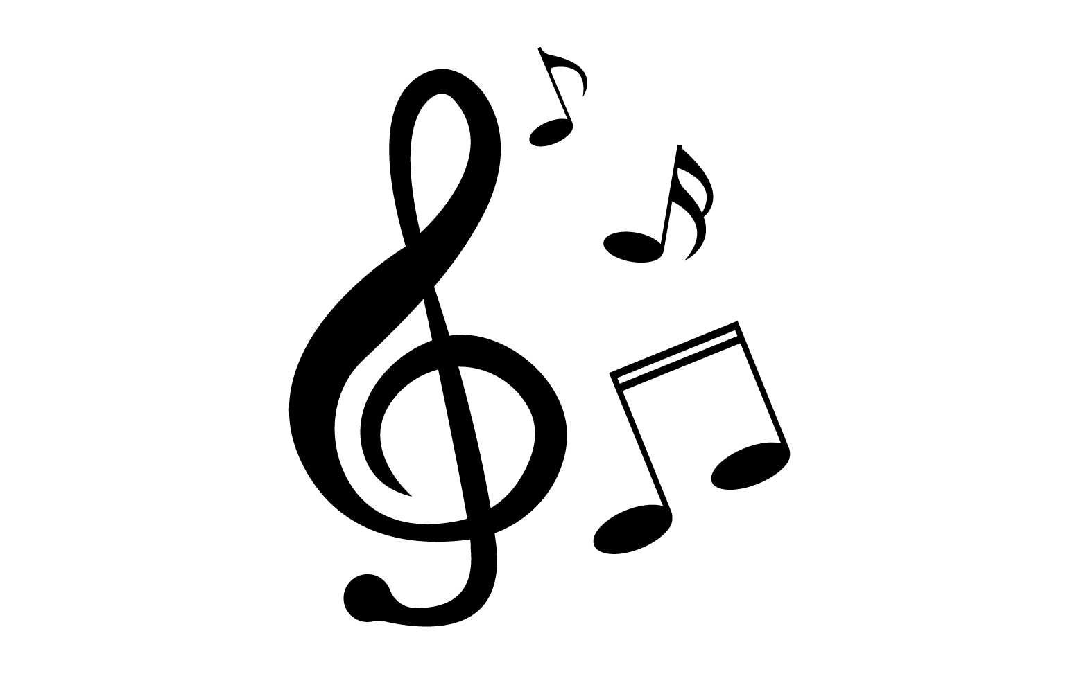 Music Player note vector logo icon v7