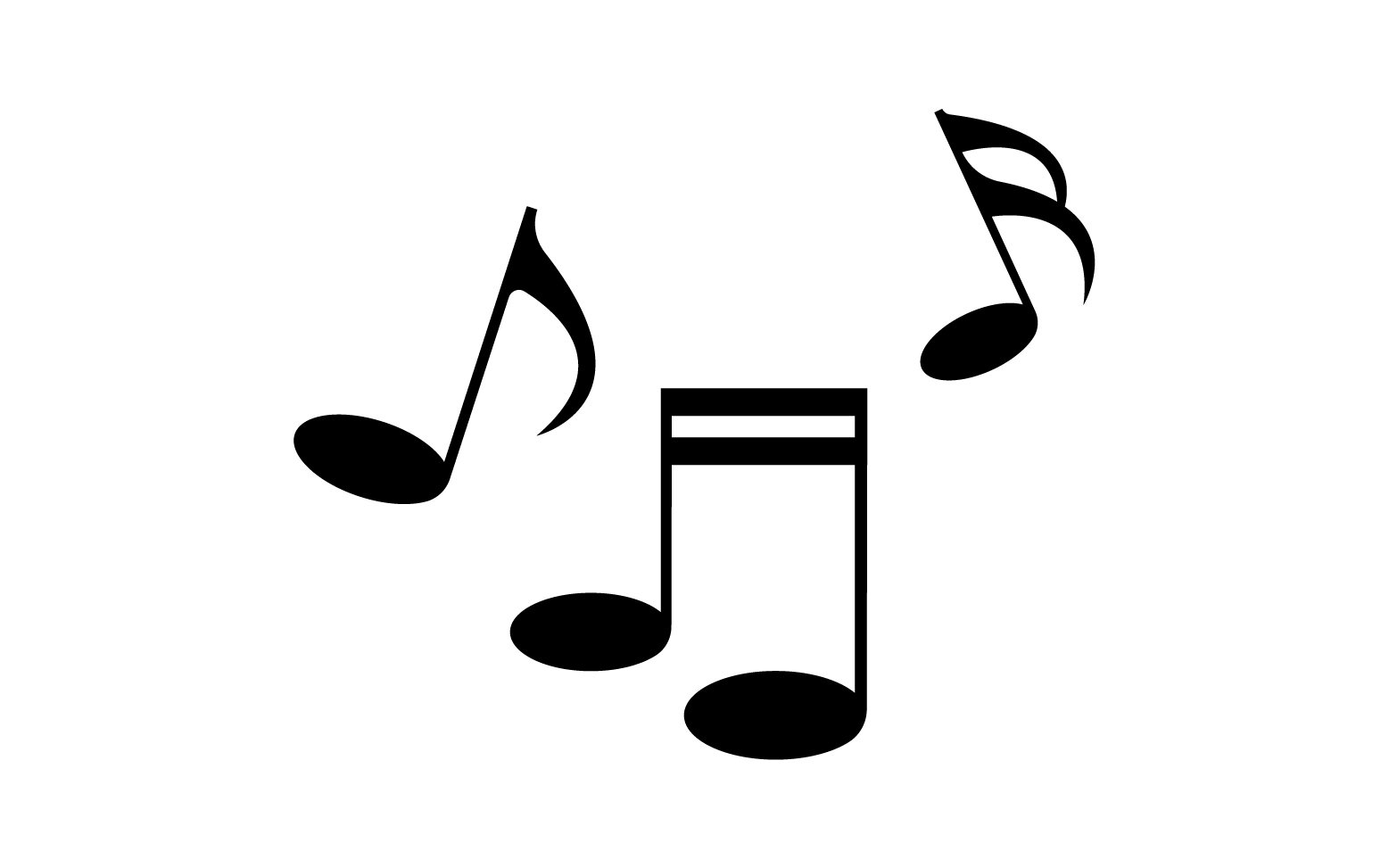 Music Player note vector logo icon v13