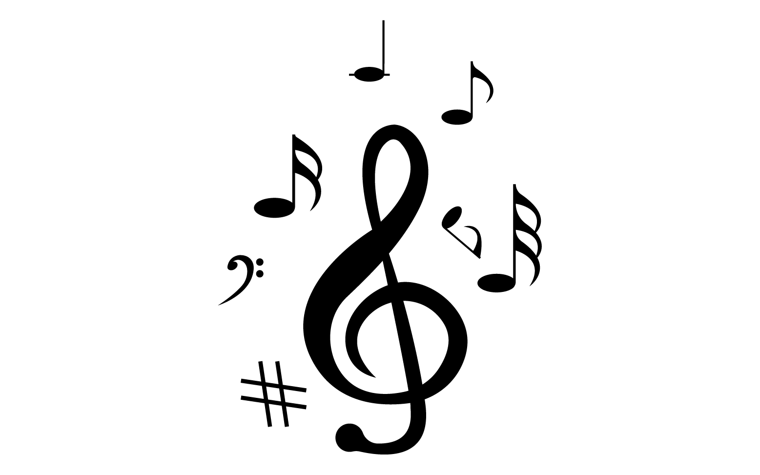 Music Player note vector logo icon v26