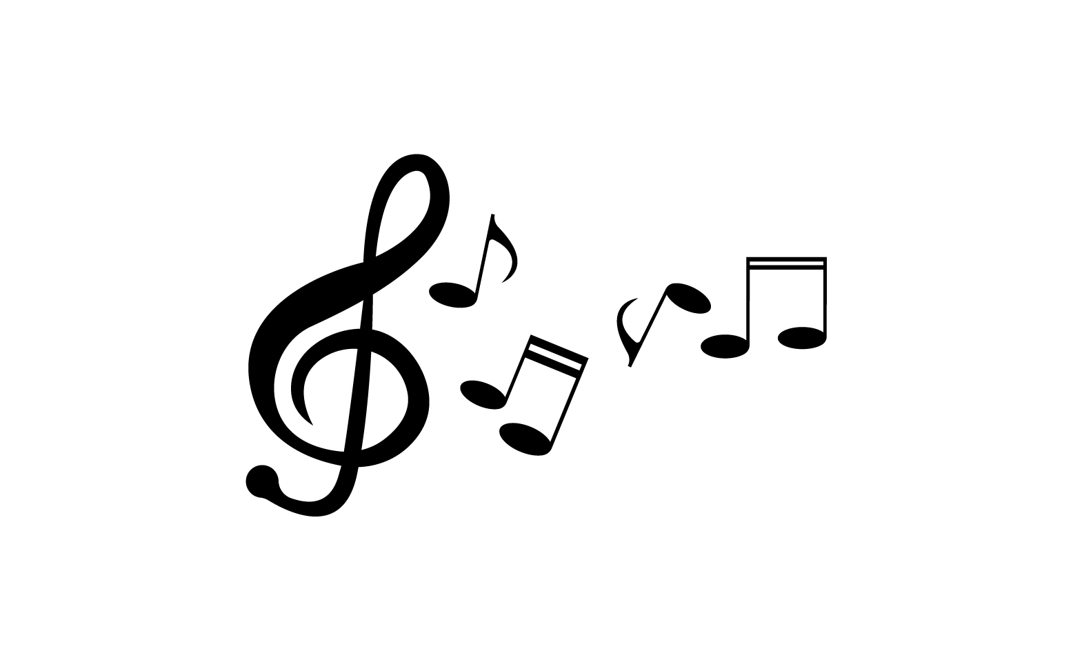 Music Player note vector logo icon v30