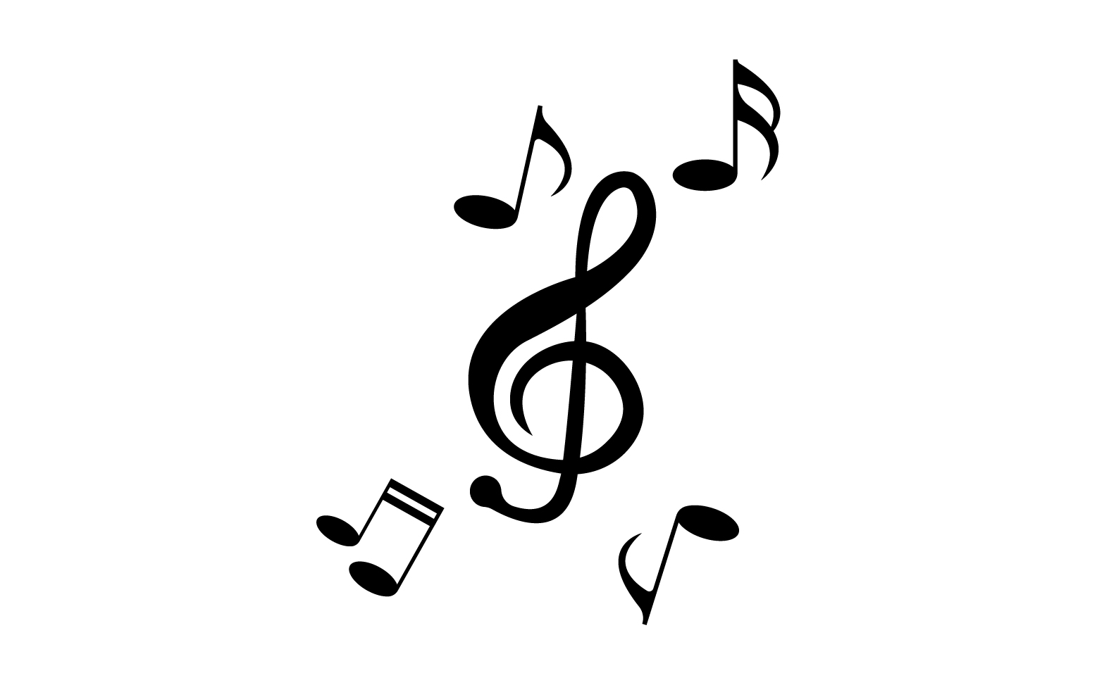 Music Player note vector logo icon v32