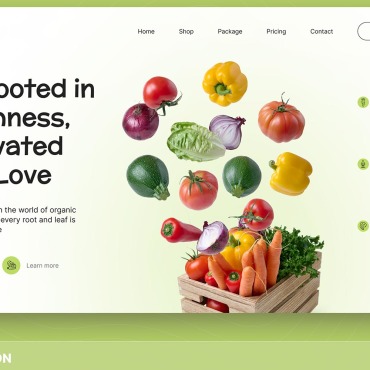 Vegetable Produce UI Elements 355544