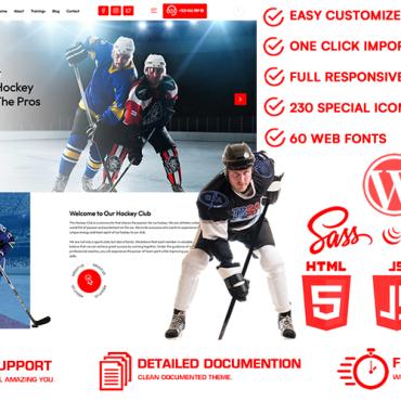 Activity Hockey WordPress Themes 355557