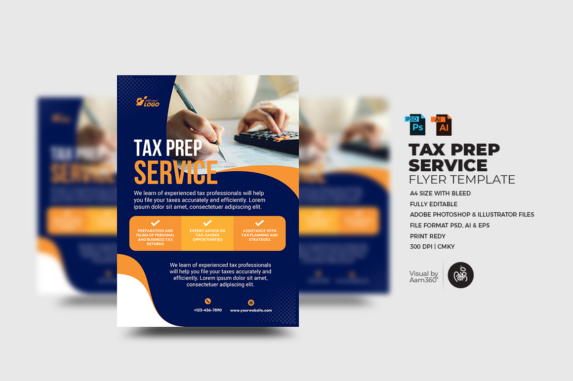 Tax & Consulting Services Flyer Template_V01