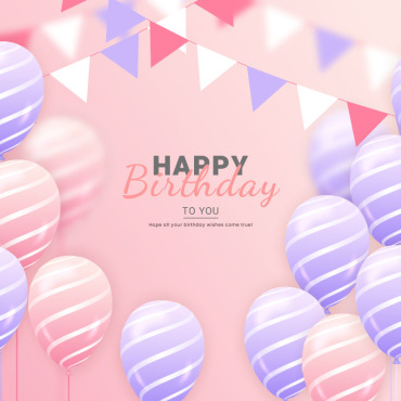 Balloons Party Illustrations Templates 355581