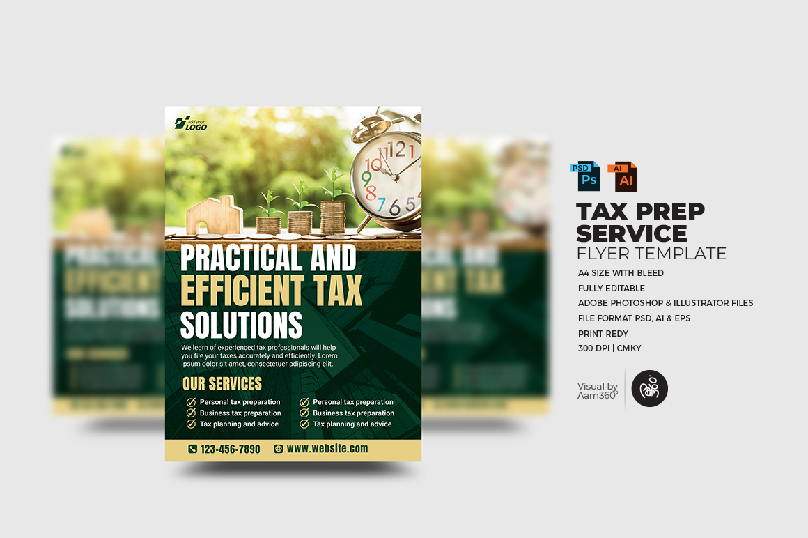 Tax & Consulting Services Flyer Template_V04