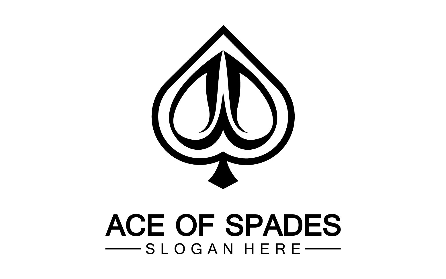 Ace card icon logo vector template v39