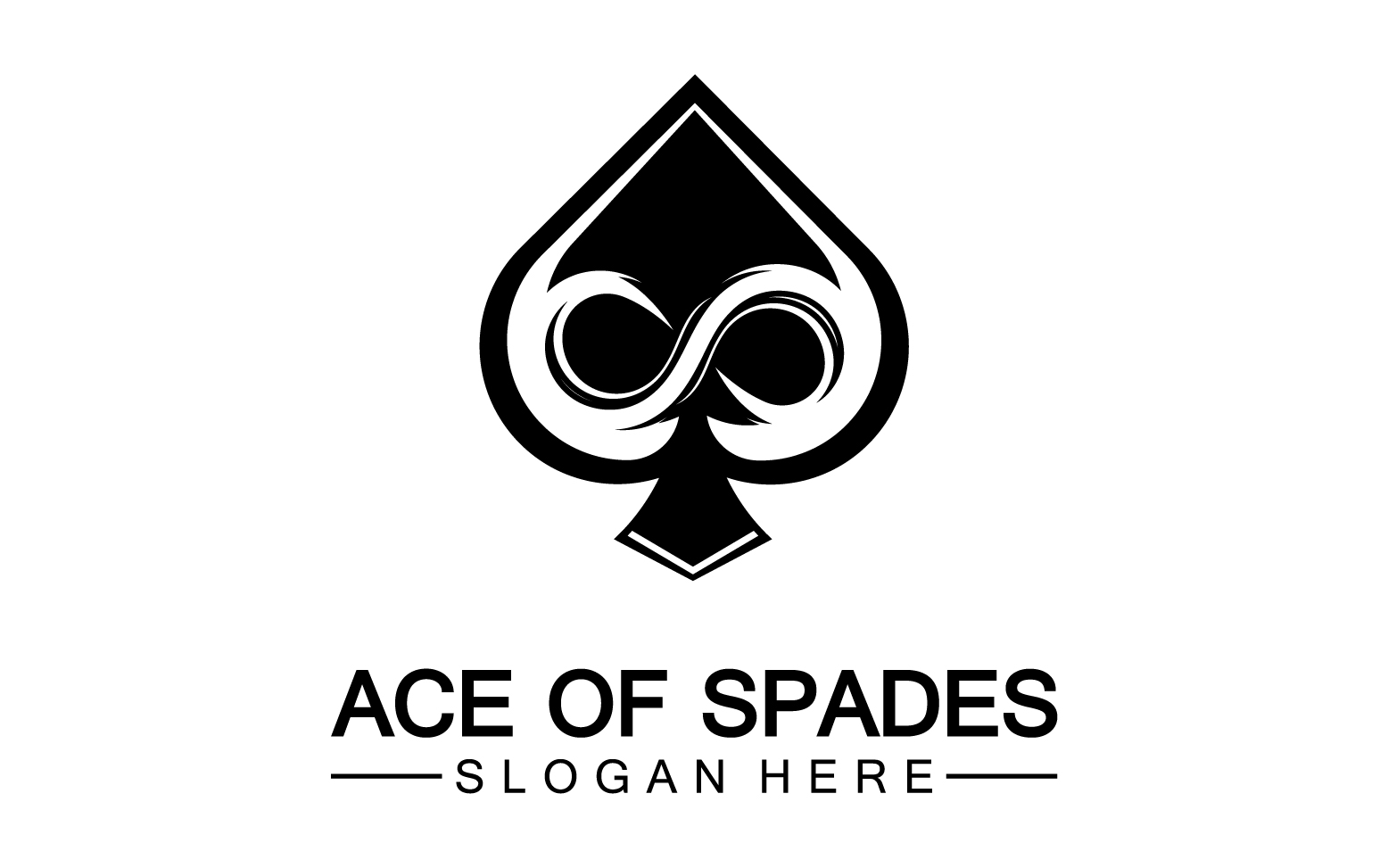 Ace card icon logo vector template v41