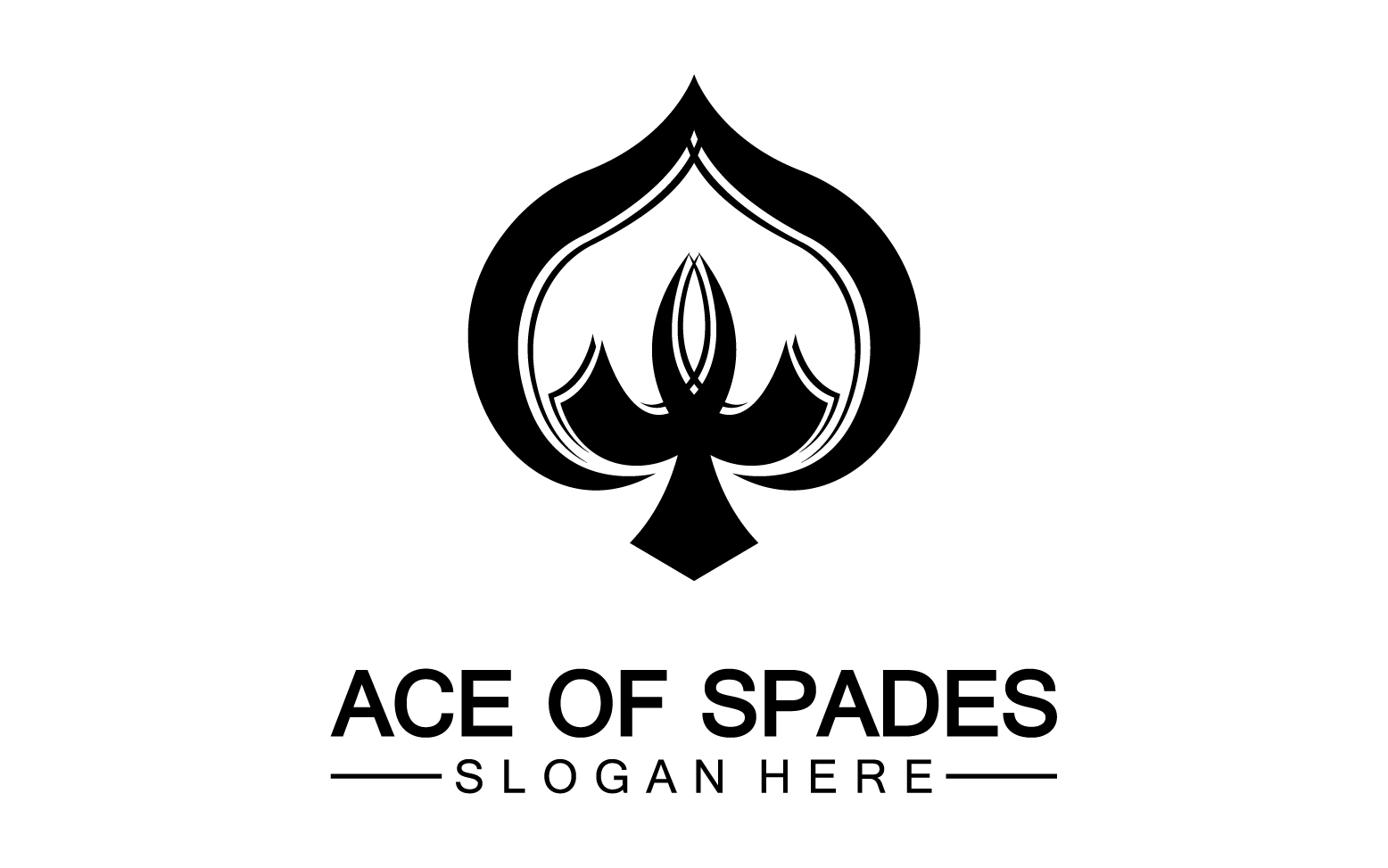 Ace card icon logo vector template v46
