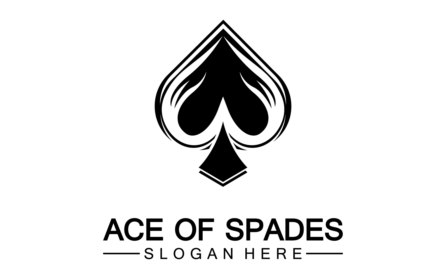 Ace card icon logo vector template v52