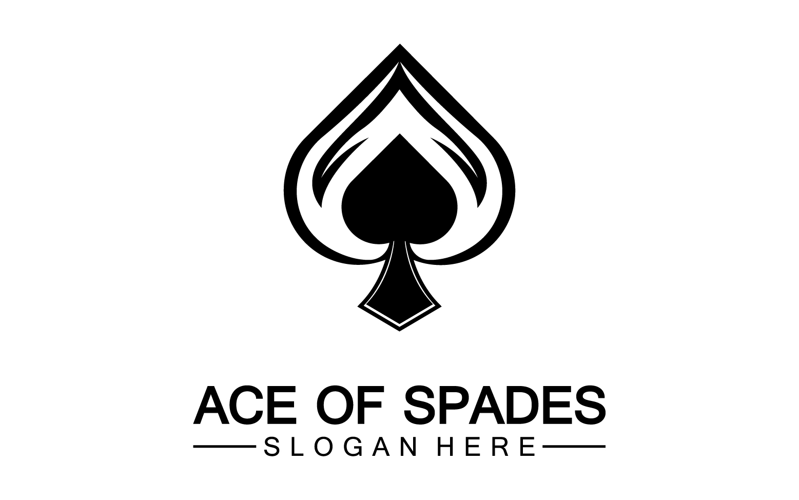 Ace card icon logo vector template v53